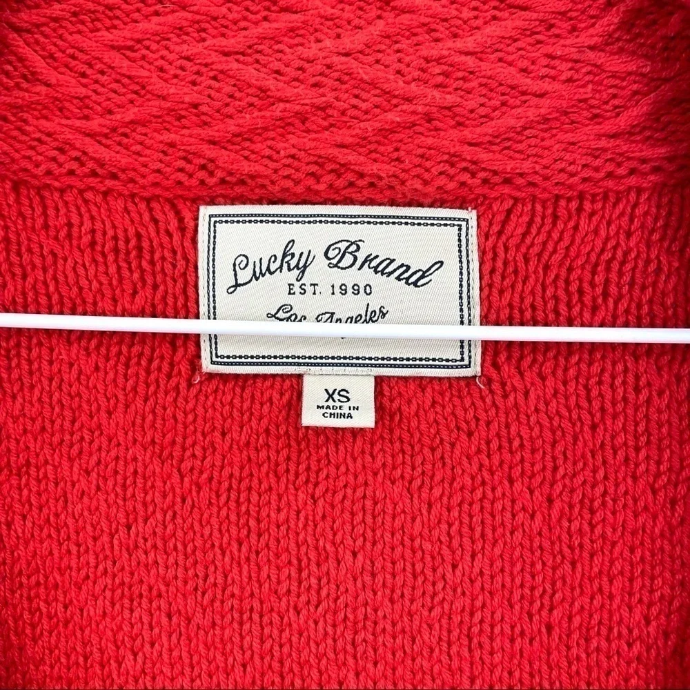 Lucky Brand Knit Asymetrical Zip Up Moto Style Jacket - Picture 7 of 9